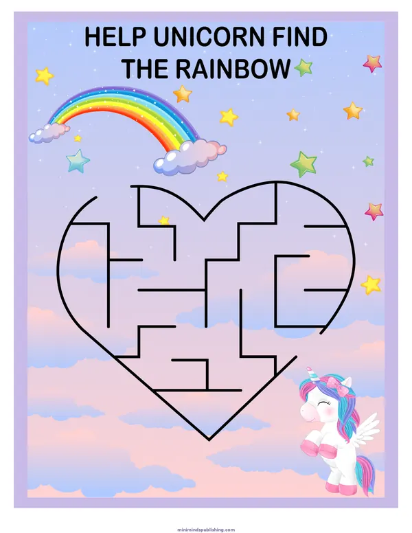 Puzzles and Mazes 37 — free printable puzzles and mazes activity sheet for ages 3-6