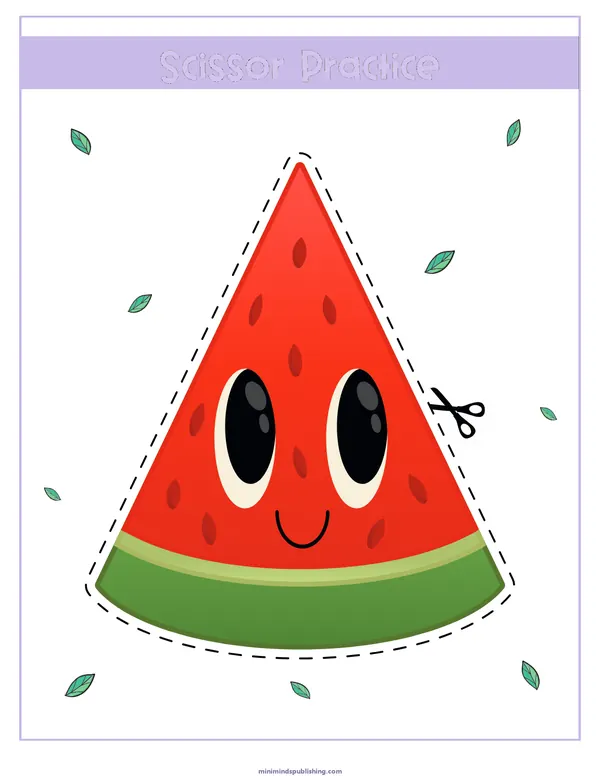 Scissor Activities 8 — free printable scissor activities activity sheet for ages 3-6