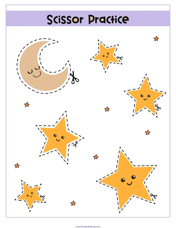 Scissor Activities 9 — free printable scissor activities activity sheet for ages 3-6