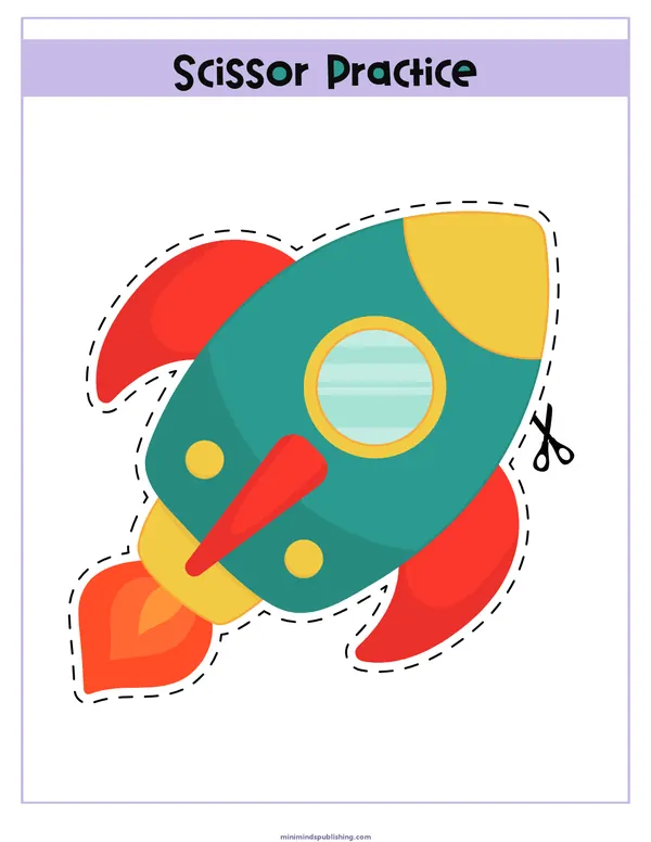 Scissor Activities 20 — free printable scissor activities activity sheet for ages 3-6