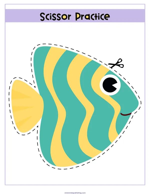 Scissor Activities 21 — free printable scissor activities activity sheet for ages 3-6
