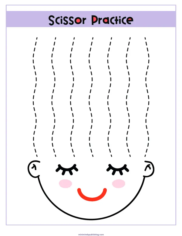 Scissor Activities 23 — free printable scissor activities activity sheet for ages 3-6
