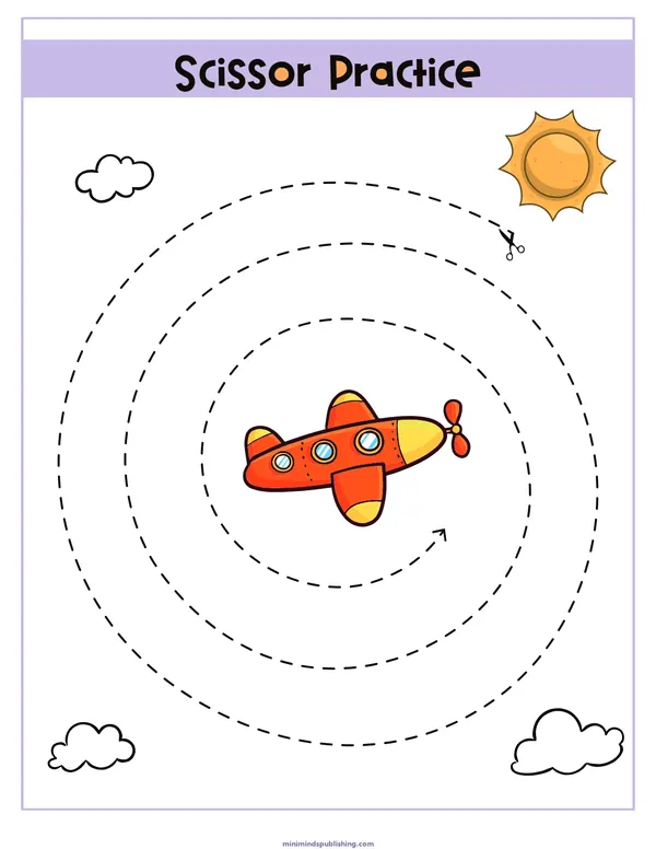 Scissor Activities 25 — free printable scissor activities activity sheet for ages 3-6