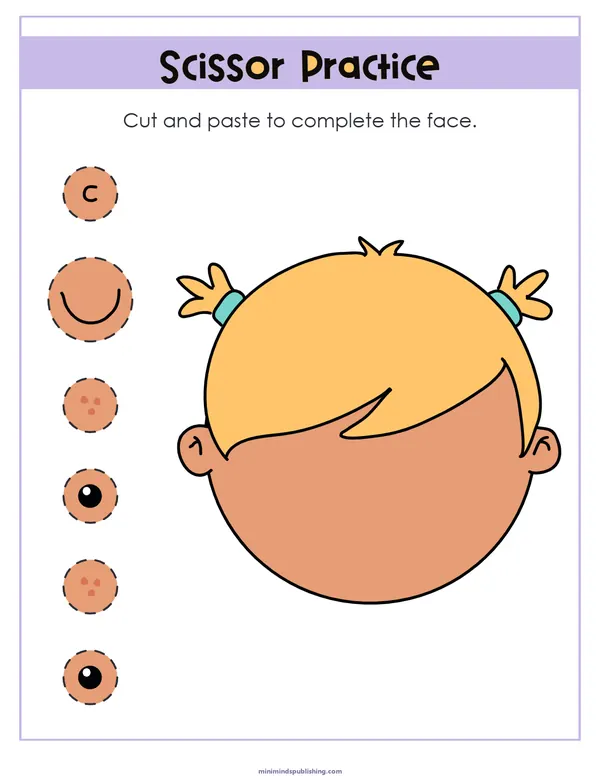 Scissor Activities 39 — free printable scissor activities activity sheet for ages 3-6