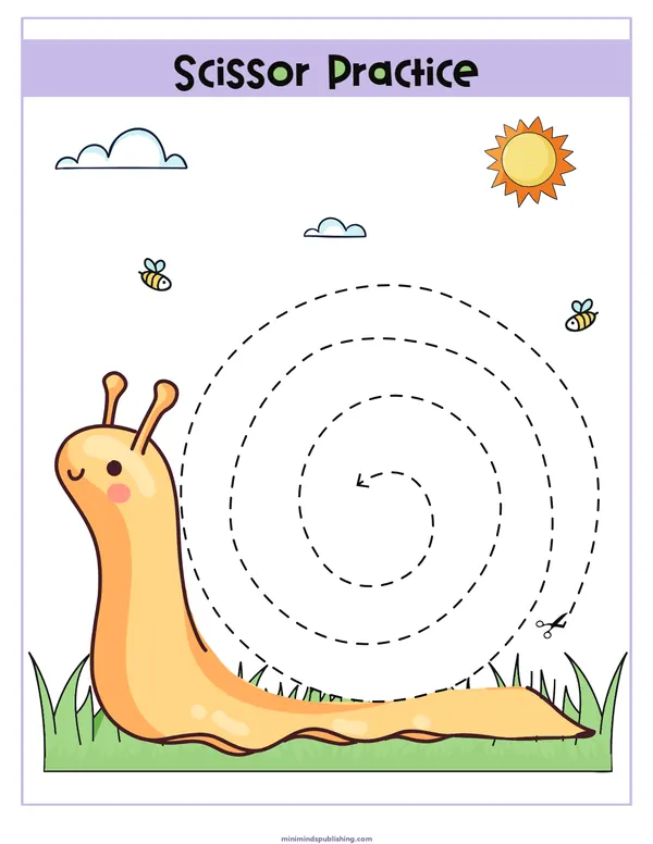 Scissor Activities 43 — free printable scissor activities activity sheet for ages 3-6