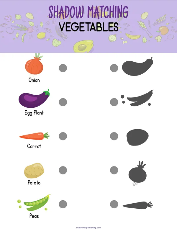 Shadow Matching 17 — free printable shadow matching activity sheet for ages 3-6