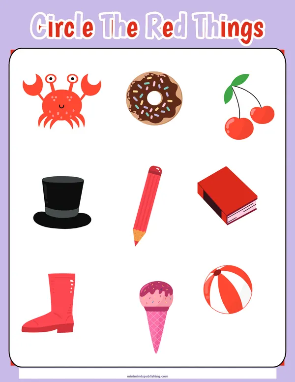 Trace and Color 11 — free printable trace and color activity sheet for ages 4-7