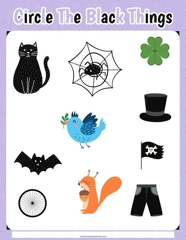 Trace and Color 19 — free printable trace and color activity sheet for ages 4-7