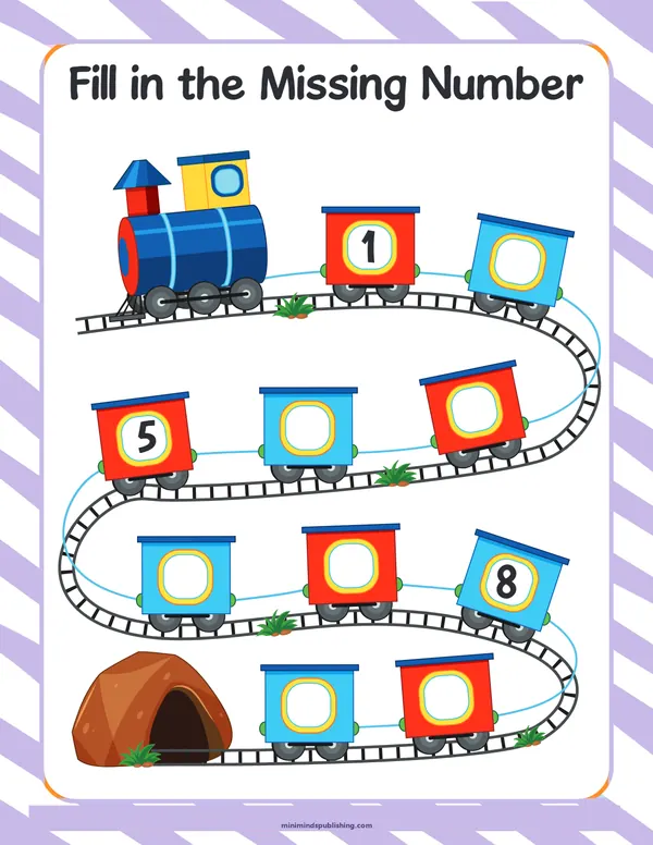 Train Scissor Activities 6 — free printable train scissor activities activity sheet for ages 5-6