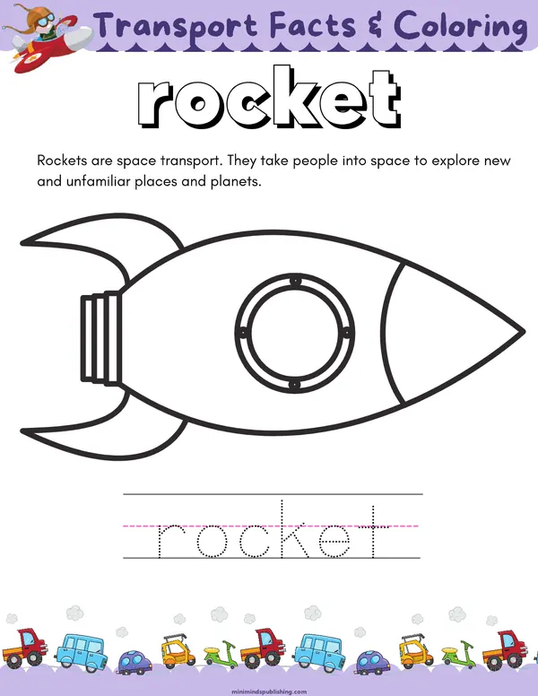 Transportation Activities 6 — free printable transportation activities activity sheet for ages 3-6