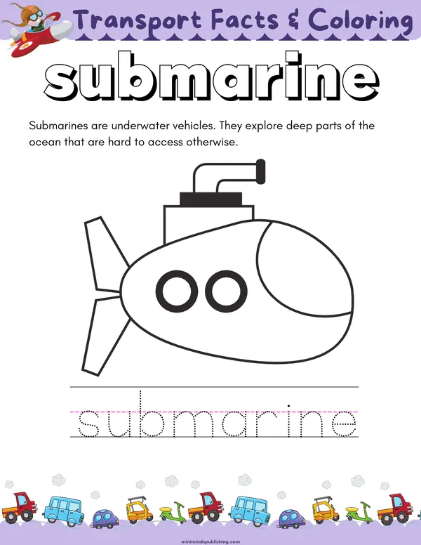 Transportation Activities 7 — free printable transportation activities activity sheet for ages 3-6