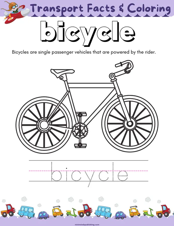Transportation Activities 8 — free printable transportation activities activity sheet for ages 3-6