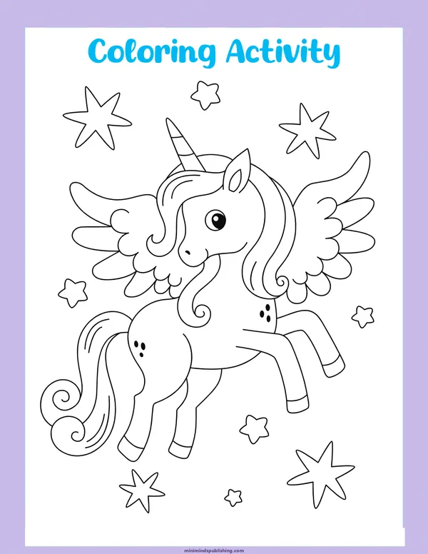 Unicorn Activities 5 — free printable unicorn activities activity sheet for ages 3-6