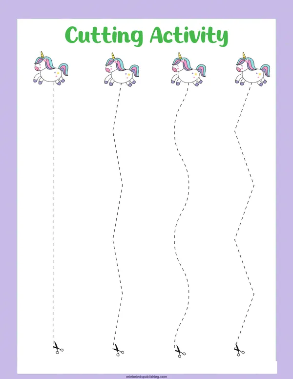 Unicorn Activities 9 — free printable unicorn activities activity sheet for ages 3-6