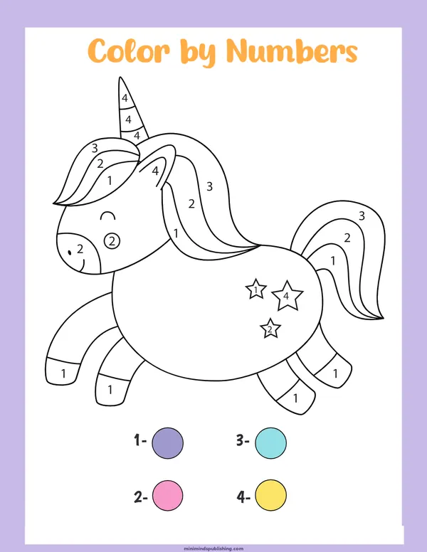 Unicorn Activities 10 — free printable unicorn activities activity sheet for ages 3-6