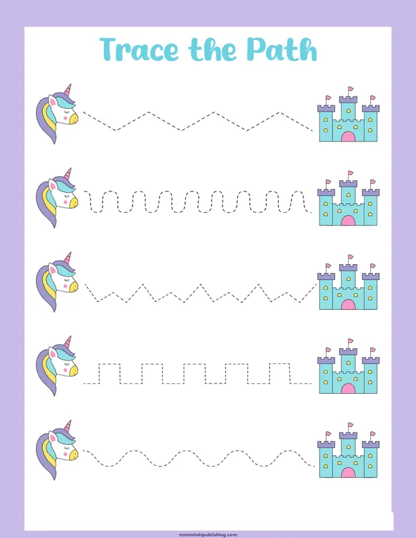 Unicorn Activities 21 — free printable unicorn activities activity sheet for ages 3-6