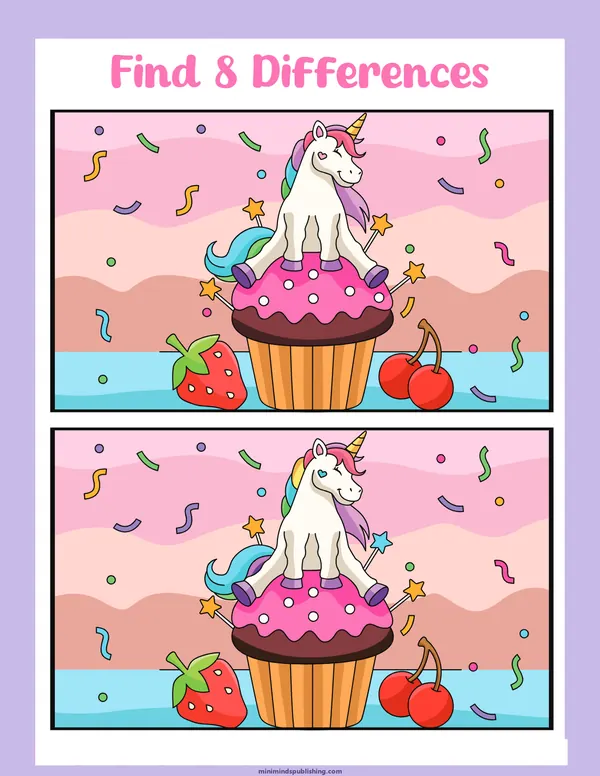 Unicorn Activities 22 — free printable unicorn activities activity sheet for ages 3-6