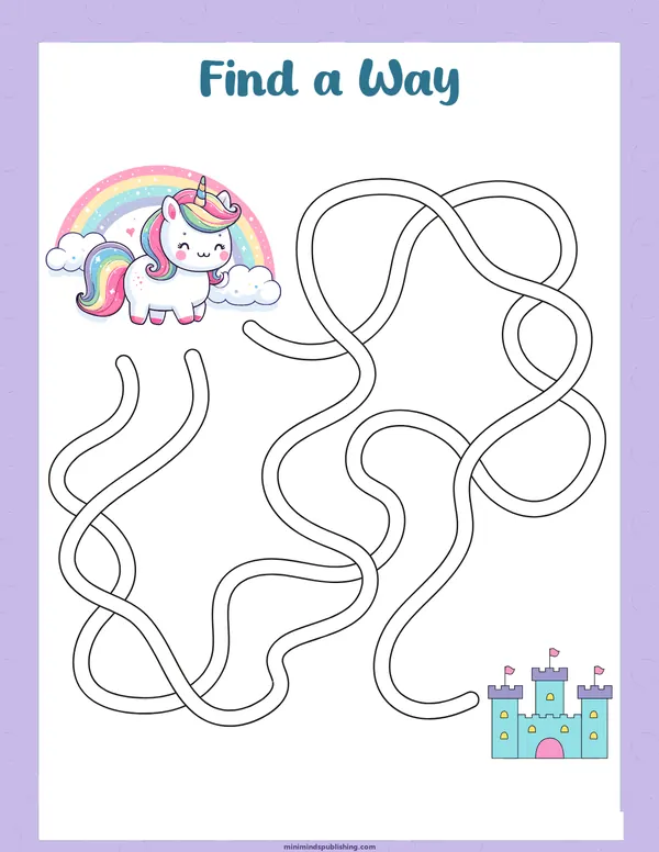 Unicorn Activities 23 — free printable unicorn activities activity sheet for ages 3-6