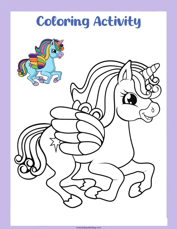 Unicorn Activities 24 — free printable unicorn activities activity sheet for ages 3-6
