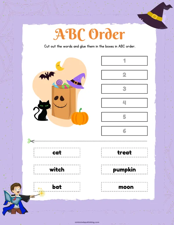 Witches and Wizards 19 — free printable witches and wizards activity sheet for ages 4-7