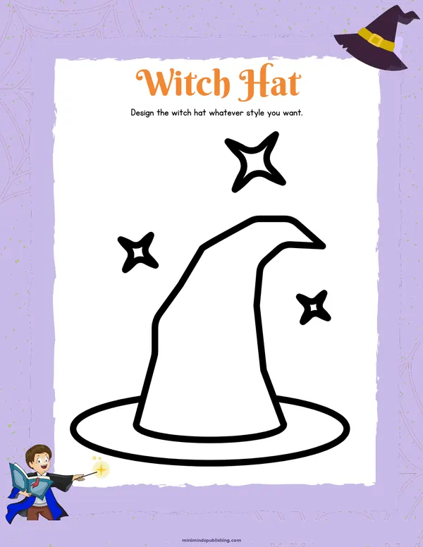 Witches and Wizards 20 — free printable witches and wizards activity sheet for ages 4-7