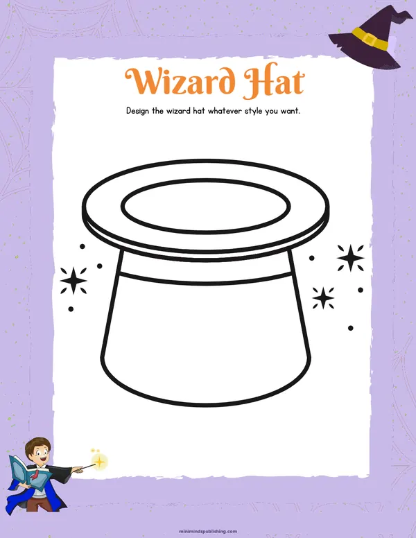 Witches and Wizards 21 — free printable witches and wizards activity sheet for ages 4-7