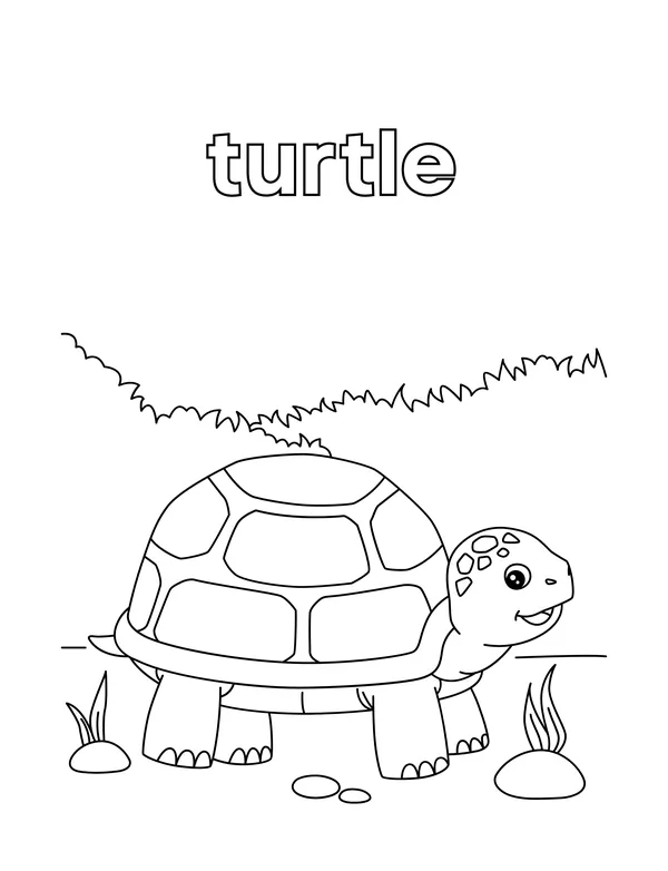 Cute Animals 6 — free printable cute animals coloring page