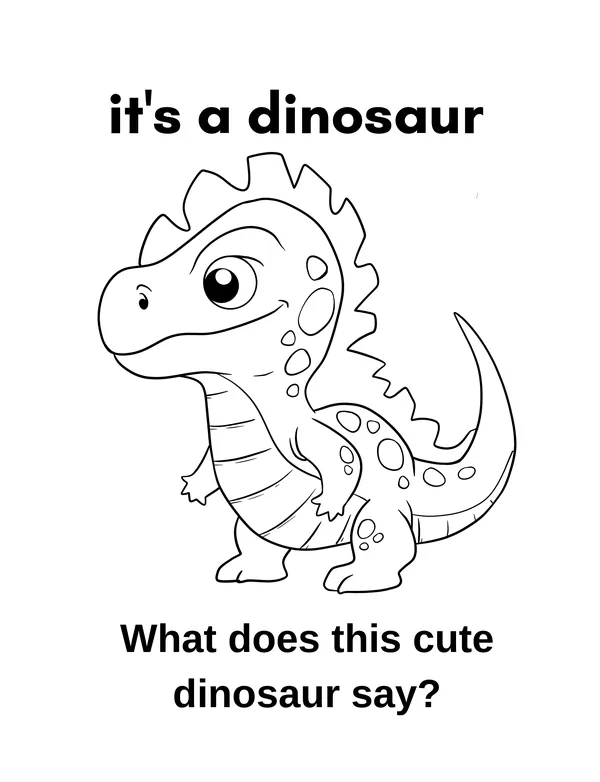 Unicorn and Dino 9 — free printable unicorns & dinosaurs coloring page