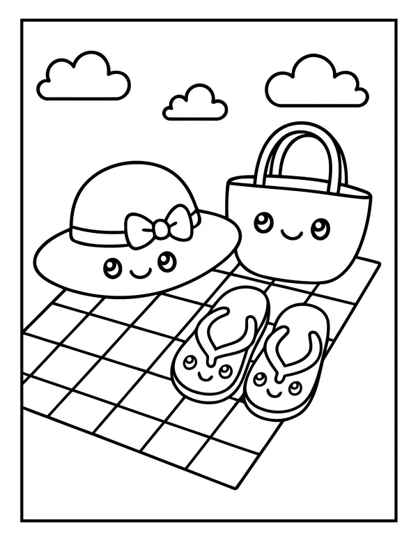 Summer 25 — free printable summer coloring page