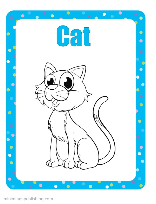 100 Animals to Color 14 — free printable animals coloring page