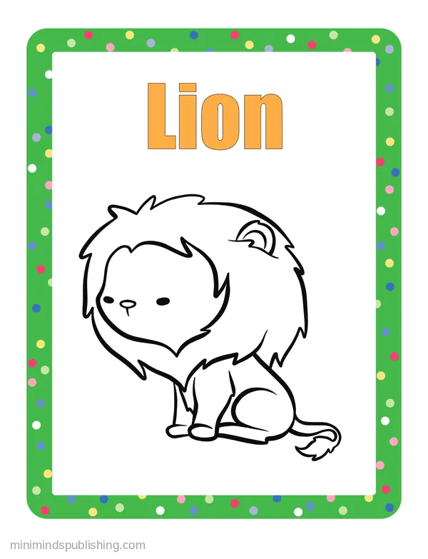 100 Animals to Color 20 — free printable animals coloring page