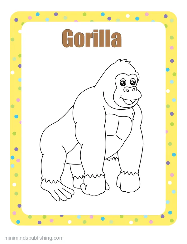 100 Animals to Color 25 — free printable animals coloring page