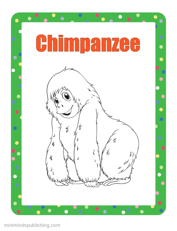 100 Animals to Color 28 — free printable animals coloring page