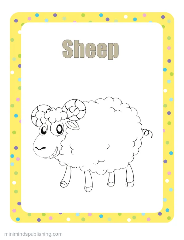 100 Animals to Color 33 — free printable animals coloring page