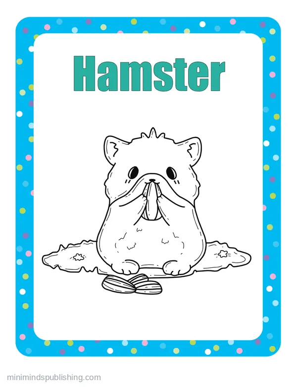 100 Animals to Color 38 — free printable animals coloring page
