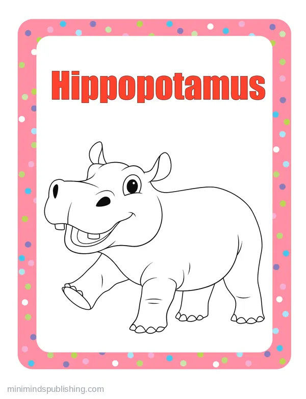 100 Animals to Color 58 — free printable animals coloring page