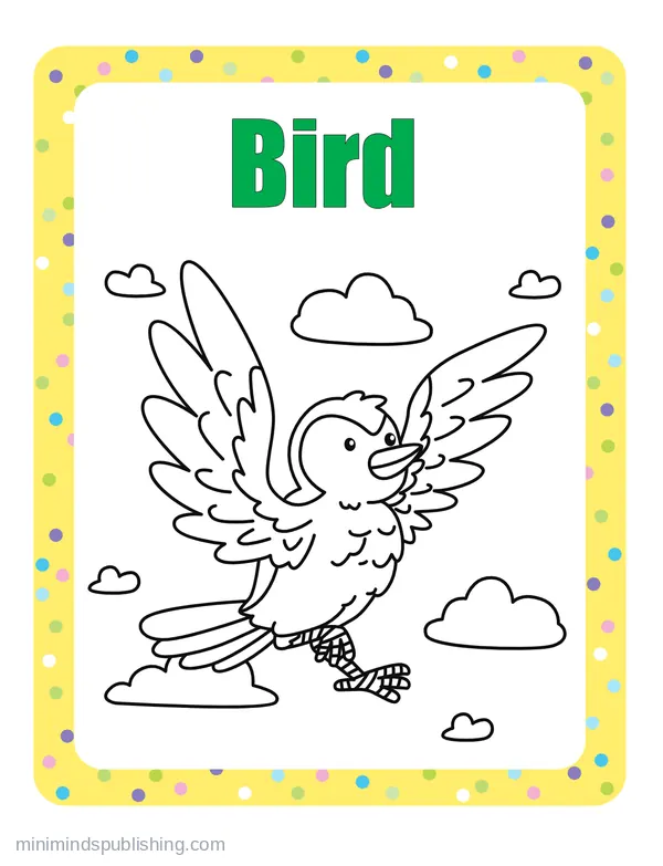 100 Animals to Color 73 — free printable animals coloring page