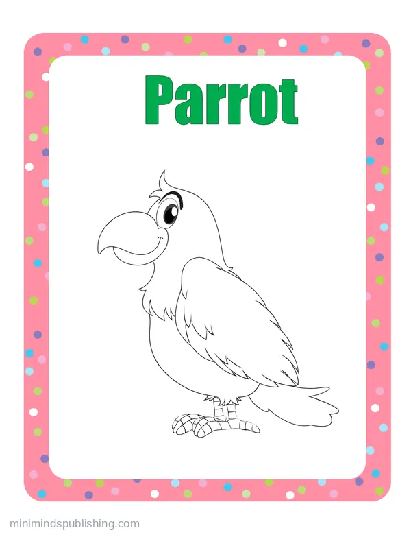 100 Animals to Color 74 — free printable animals coloring page