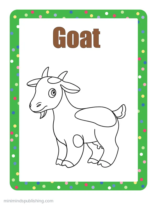 100 Animals to Color 76 — free printable animals coloring page
