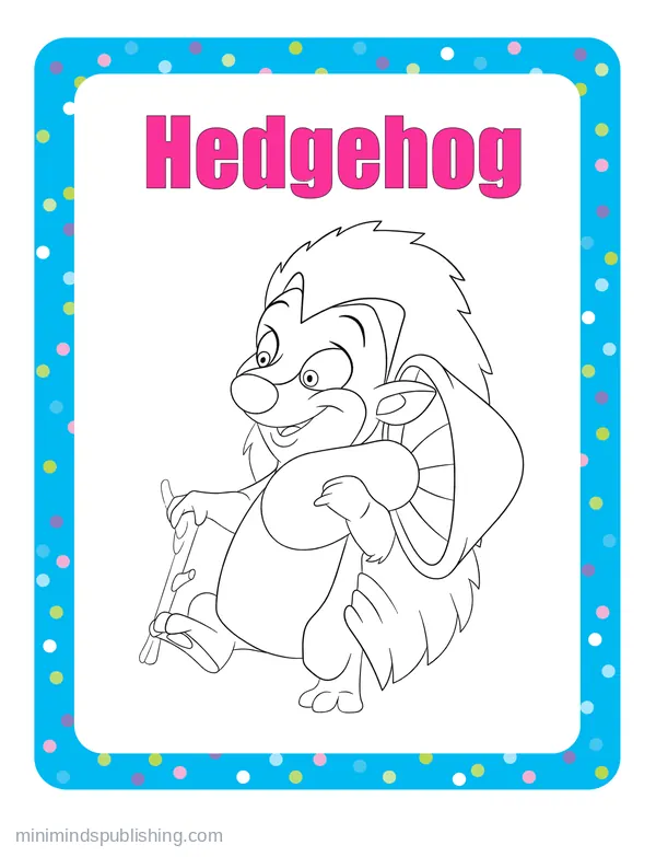 100 Animals to Color 78 — free printable animals coloring page