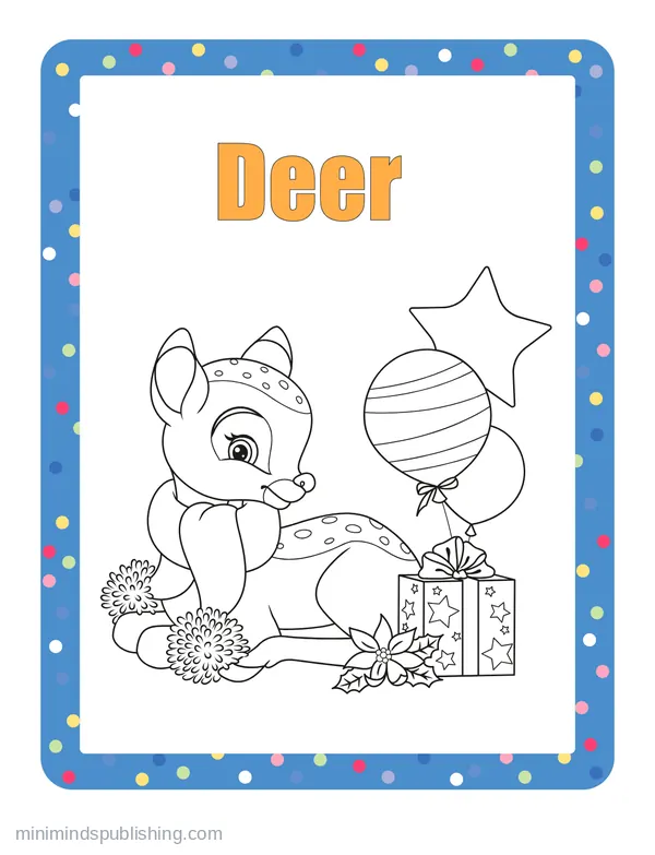 100 Animals to Color 80 — free printable animals coloring page