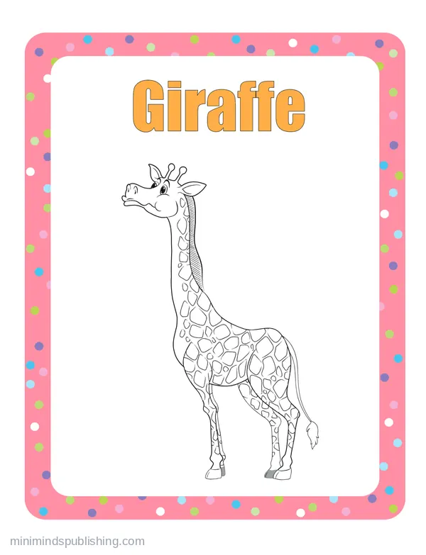 100 Animals to Color 82 — free printable animals coloring page