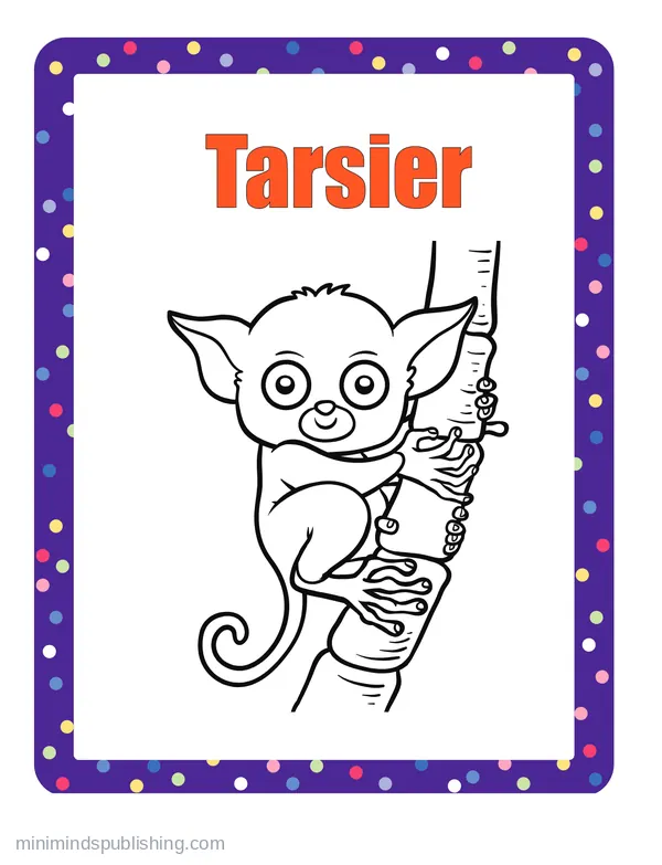 100 Animals to Color 83 — free printable animals coloring page