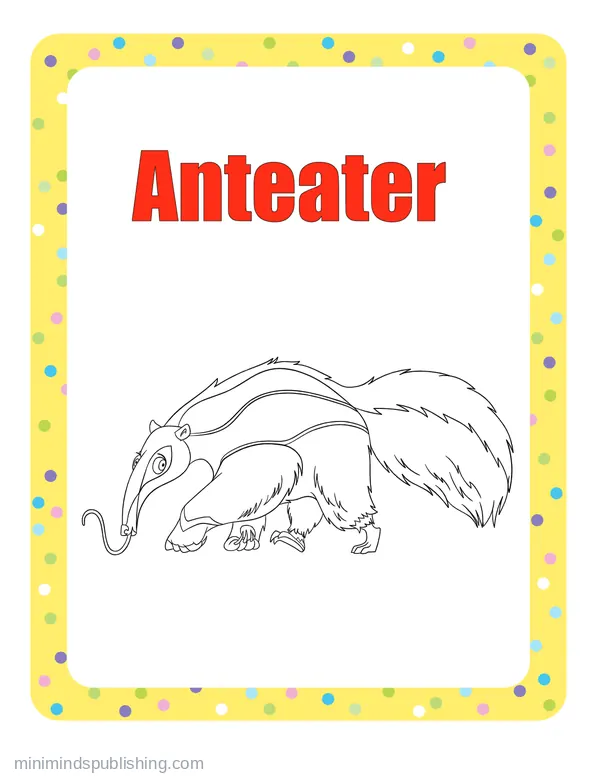 100 Animals to Color 89 — free printable animals coloring page