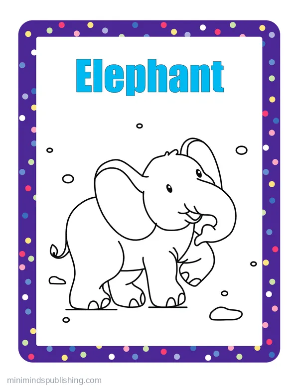 100 Animals to Color 99 — free printable animals coloring page