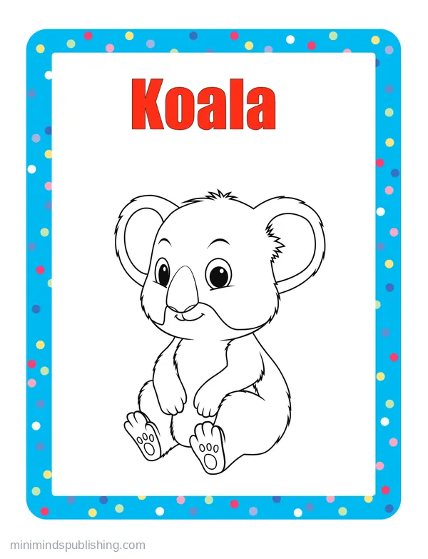 100 Animals to Color 102 — free printable animals coloring page