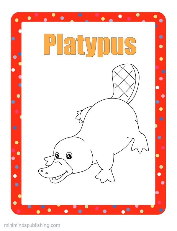 100 Animals to Color 103 — free printable animals coloring page