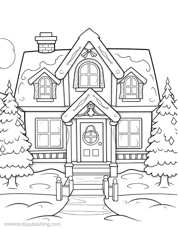 Christmas Coloring Page 6 — free printable christmas coloring page