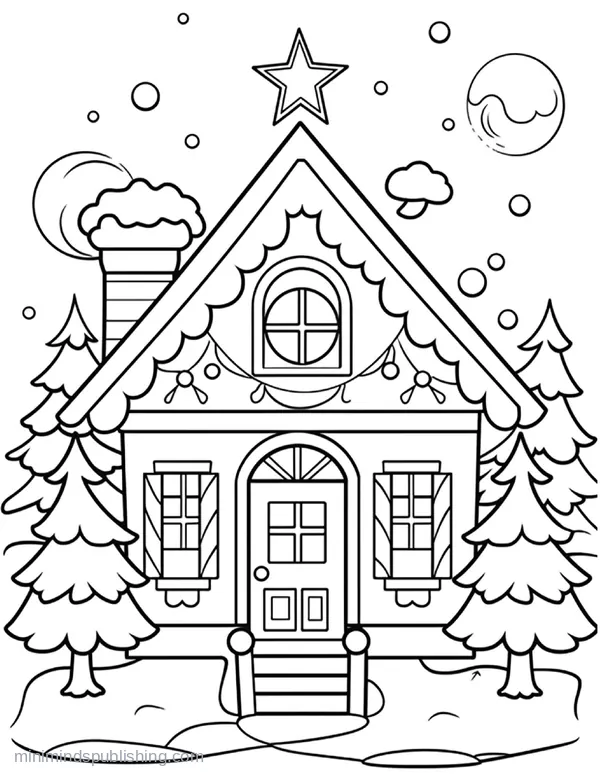 Christmas Coloring Page 7 — free printable christmas coloring page