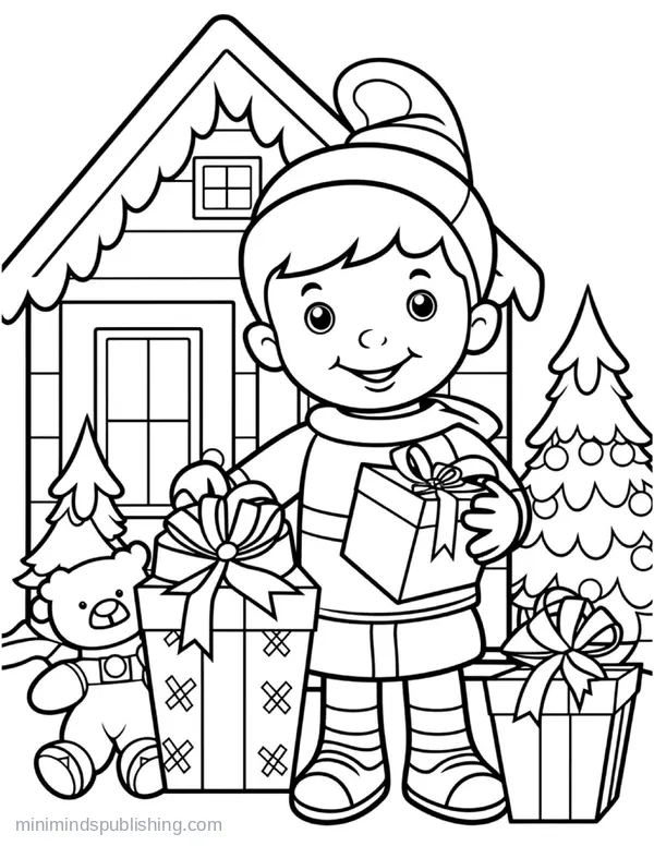 Christmas Coloring Page 10 — free printable christmas coloring page
